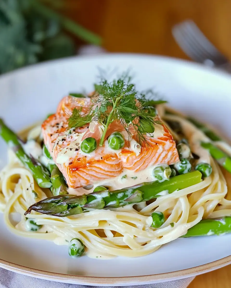 Spargel Pasta mit Lachs: Indulgent Comfort for Dinner Tonight