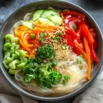 Asiatische Glasnudel-Bowl mit Sesam First Image First Image