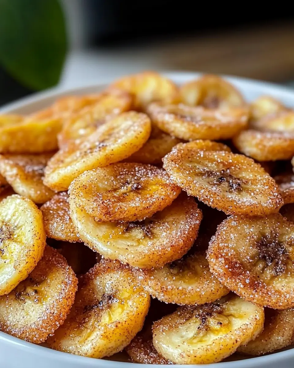Zimt-Zucker-Bananenchips aus der Heißluftfritteuse: Irresistibly Crunchy Snack!