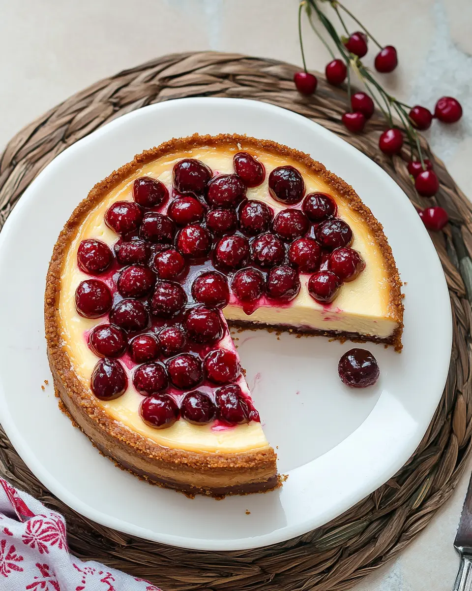 Beschwipster Amaretto-Kirsch-Käsekuchen: Indulgent Bliss Awaits