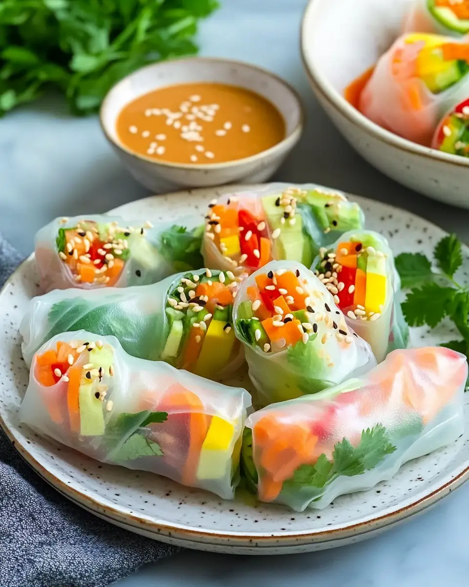 Sommerrollen mit Erdnusssauce: Easy, Flavorful, Guilt-Free Treats
