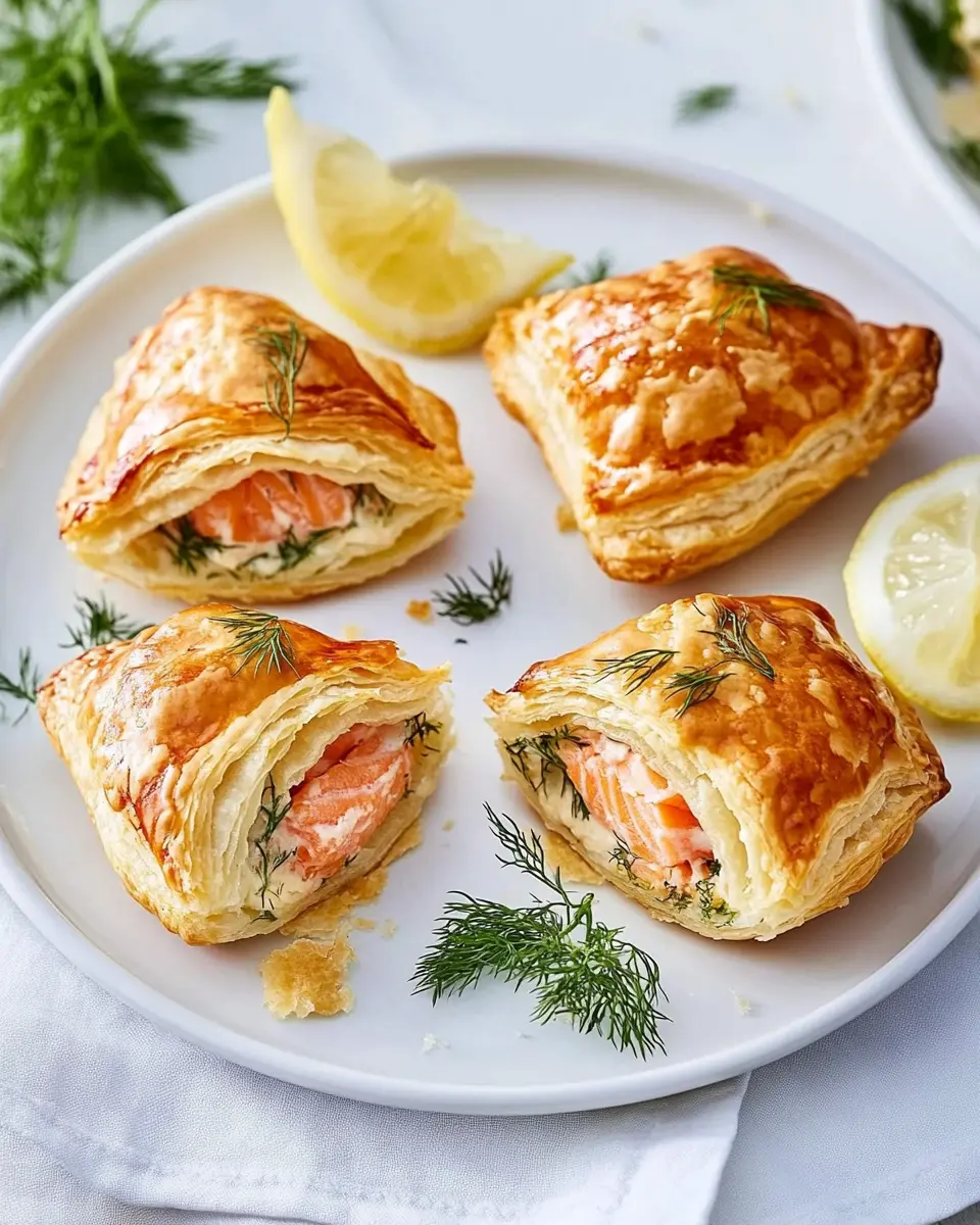 Lachs-Blätterteigtörtchen: Irresistibly Flaky and Delightful!