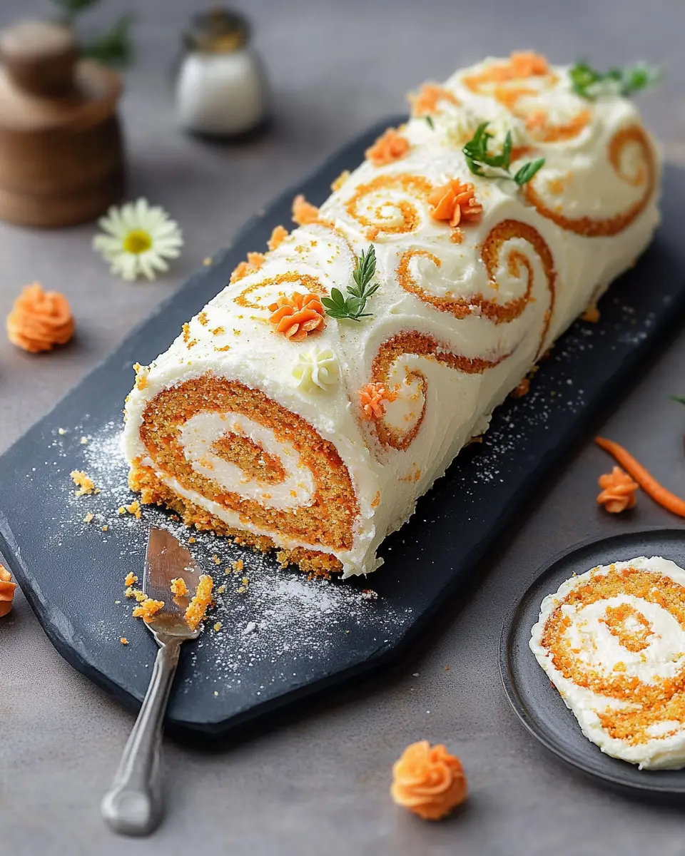 Rüeblicake-Roulade: The Best Homemade Carrot Cake Delight