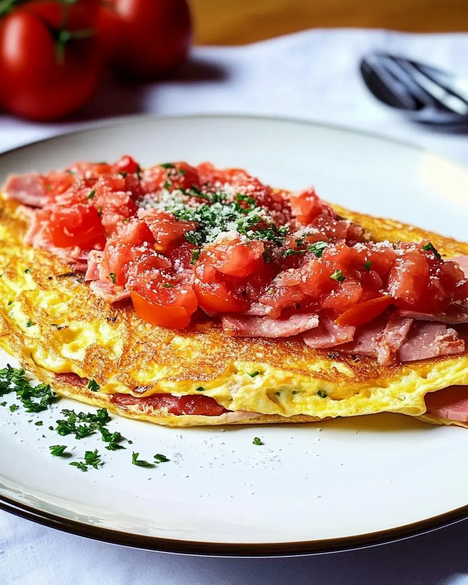 Schinken-Tomaten-Omelett: The Best Creamy Breakfast Delight