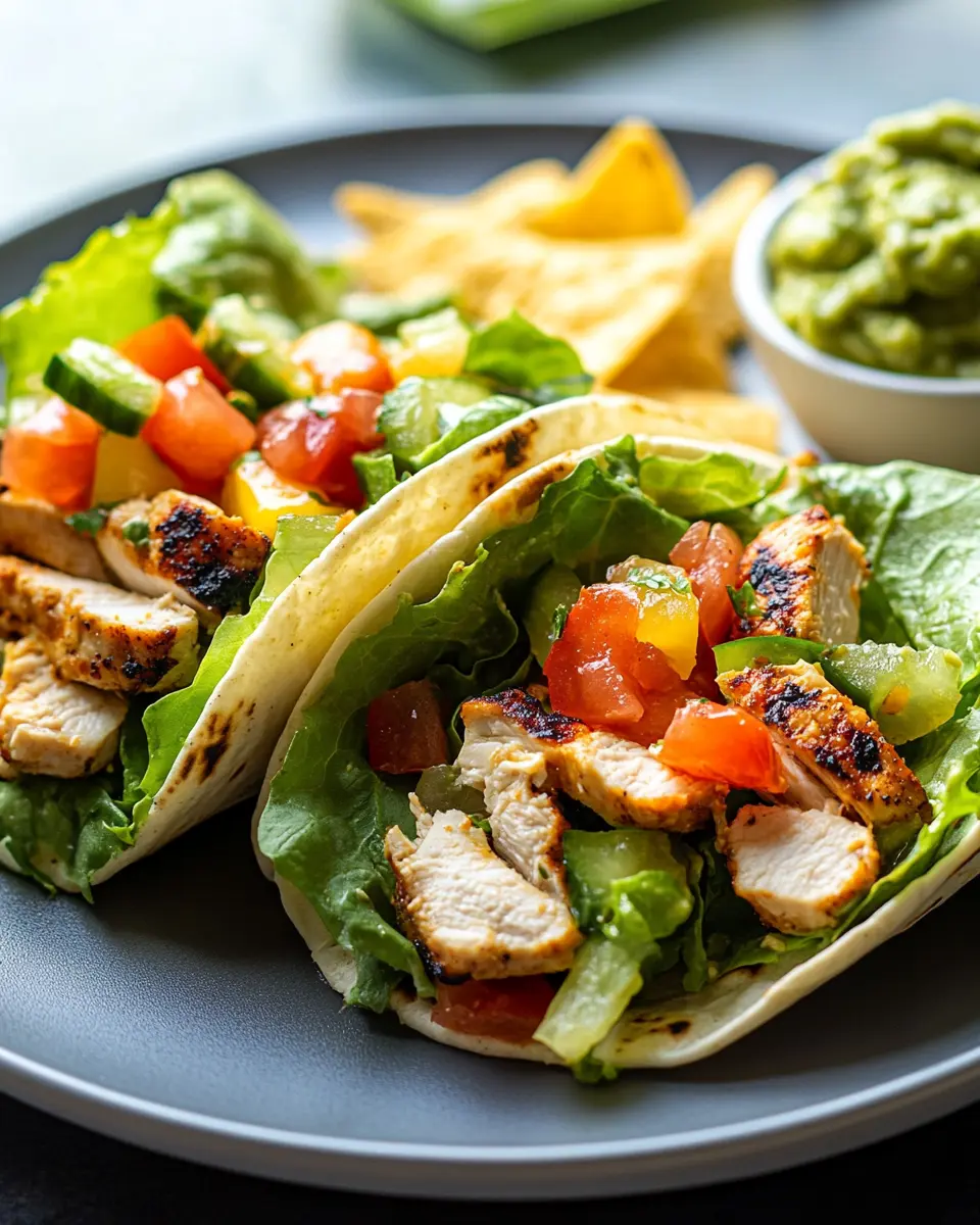 Hähnchen-Taco-Salat-Wraps: Easy, Flavorful Fun for Dinner