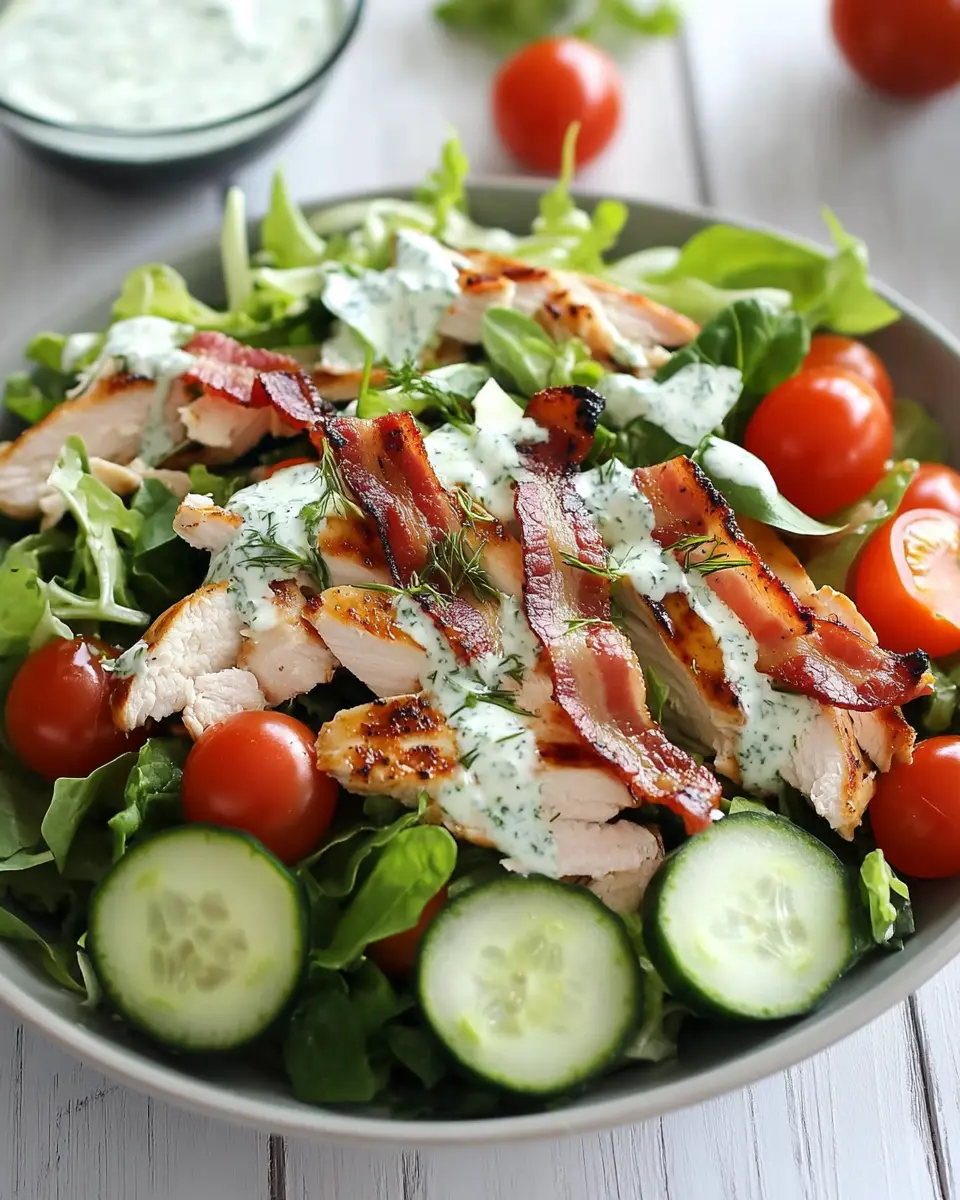 Bacon Chicken Salad mit Kräuter-Joghurt-Dressing: Simply Irresistible!