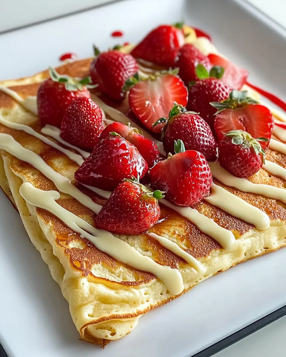 Ofenpfannkuchen mit Erdbeeren & weißer Schokolade: Indulgent Delight
