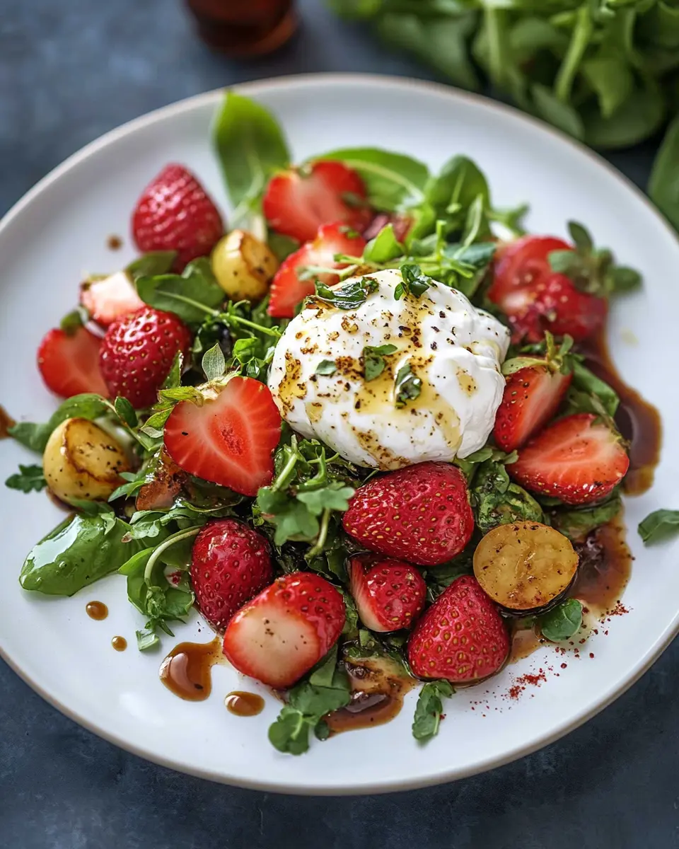 Frühlingssalat mit Erdbeeren und Burrata: An Irresistibly Fresh Delight