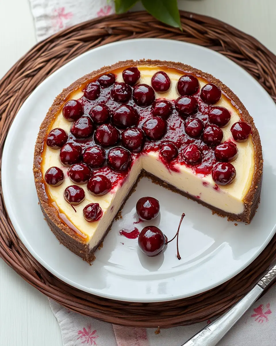 Beschwipster Amaretto-Kirsch-Käsekuchen: Indulgent Bliss Awaits