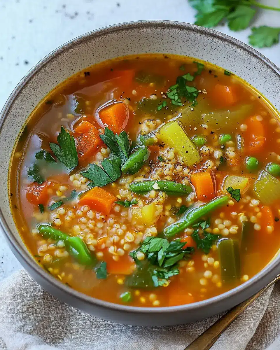 Gemüsesuppe mit Buchweizen: The Best Vegan Comfort Soup