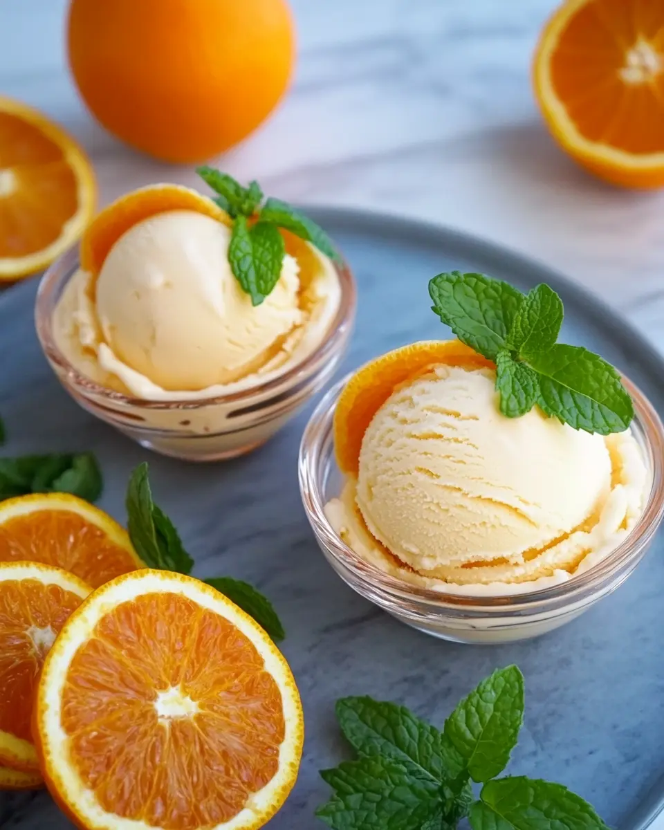 Cremiges Aperol Orangen Eis: Indulge in a Zesty Delight