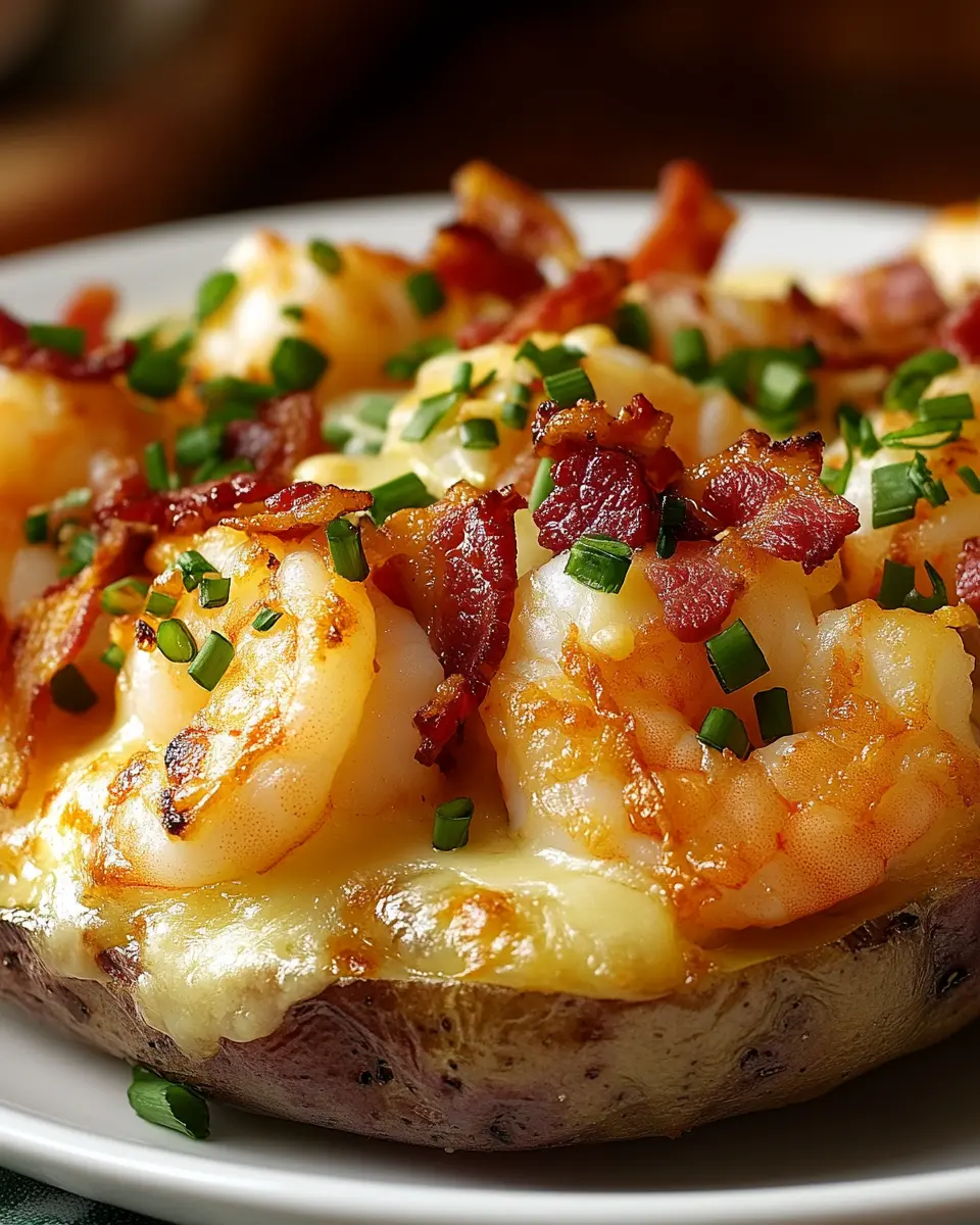 Herzhafte Loaded Shrimp Bacon Kartoffel: Irresistibly Comforting!