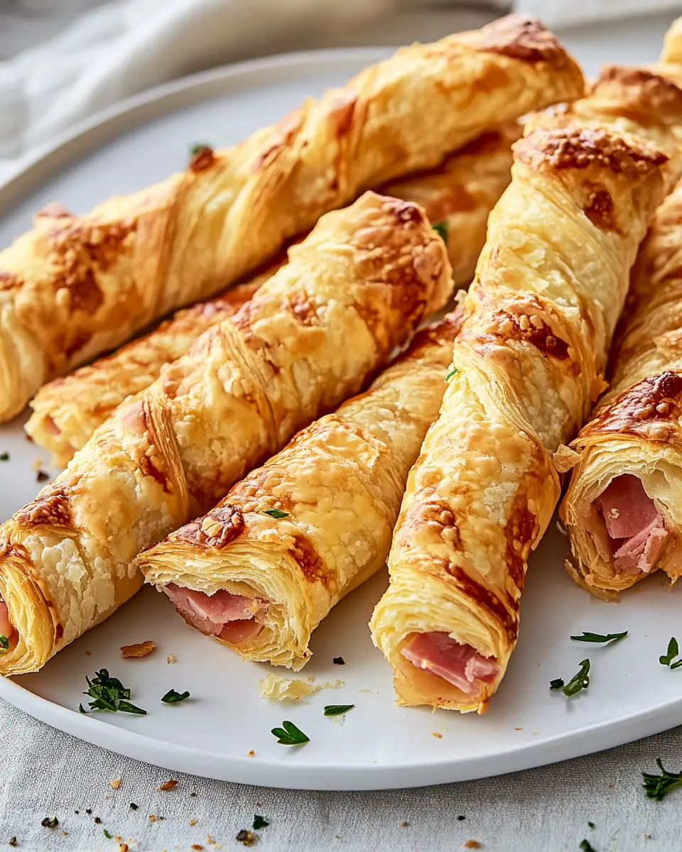 Blätterteig-Stangen mit Schinken und Käse: Irresistibly Crispy Delight