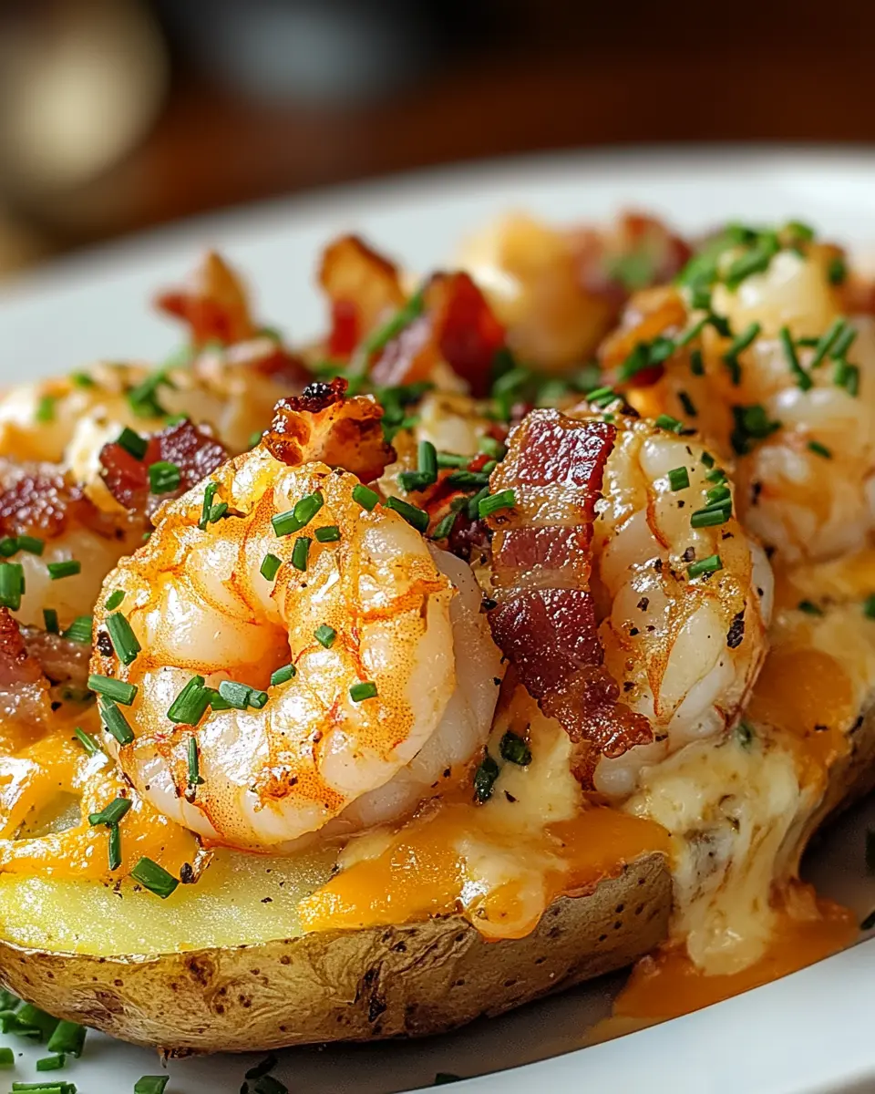 Herzhafte Loaded Shrimp Bacon Kartoffel: Irresistibly Comforting!