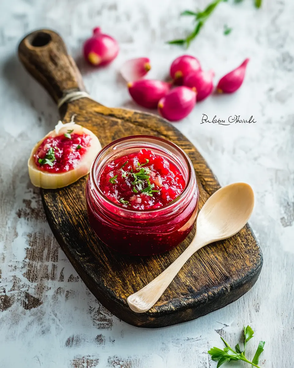 Zwiebel-Rhabarber-Aufstrich: Indulge in Sweet & Savory Bliss