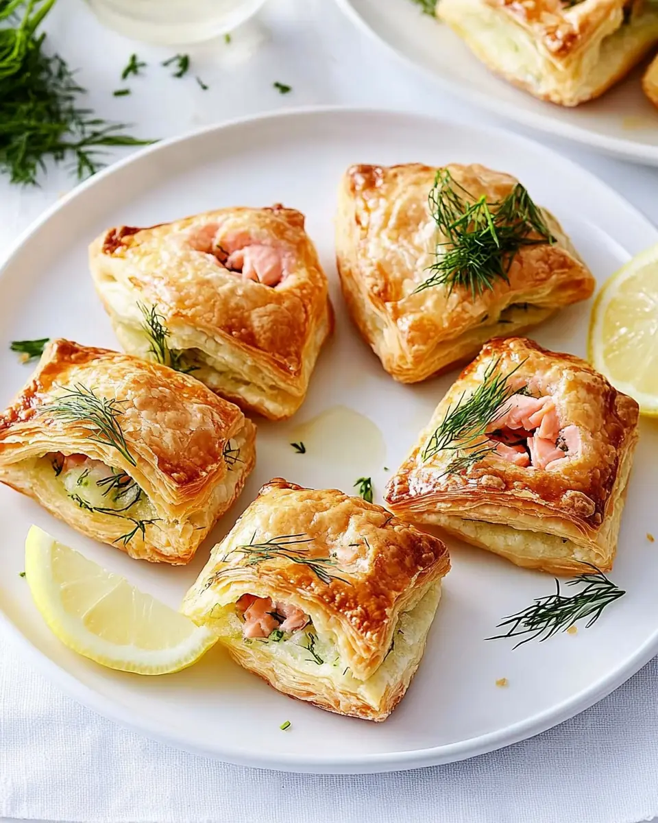 Lachs-Blätterteigtörtchen: Irresistibly Flaky and Delightful!