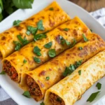 Knusprige Wraps mit Hackfleisch und Käse First Image First Image