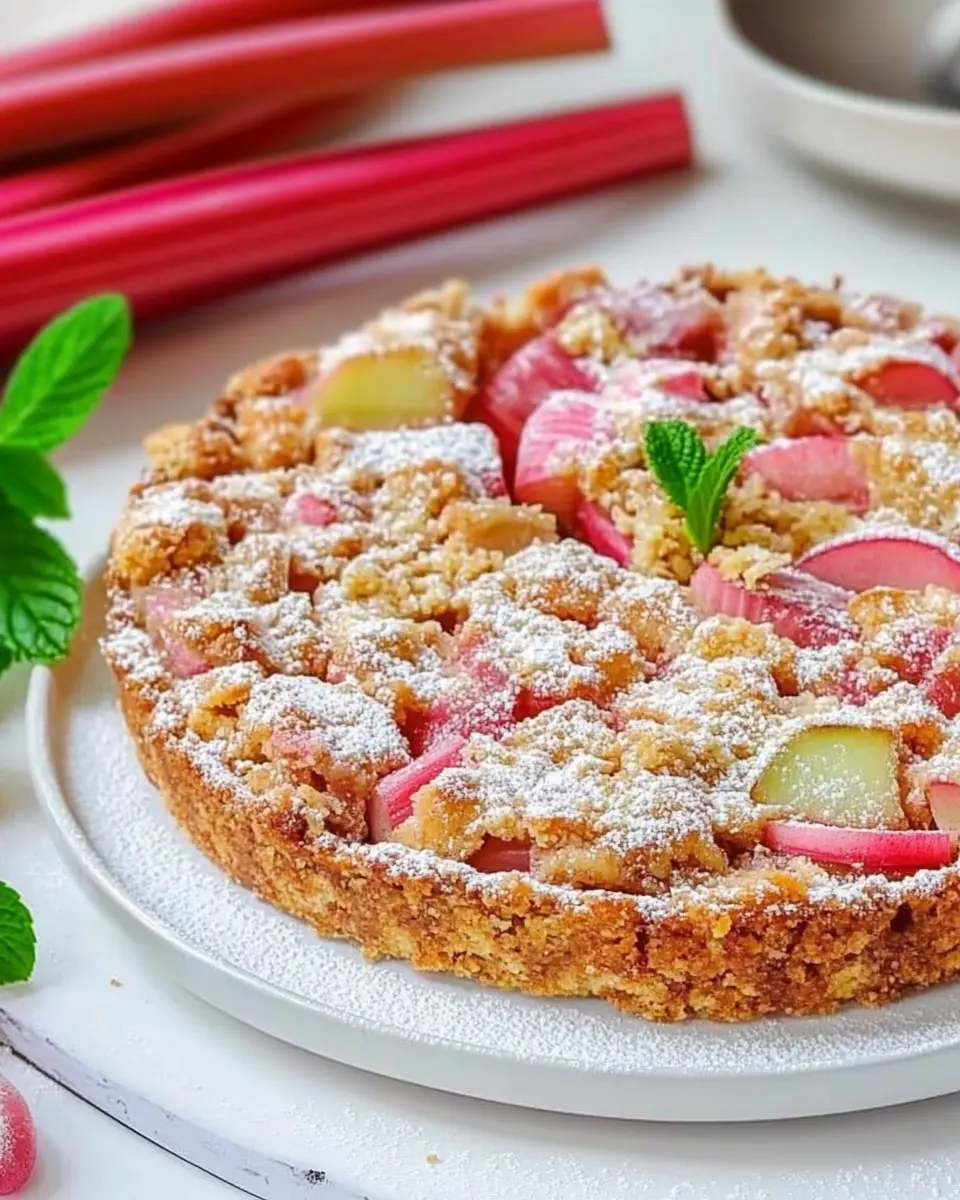 Rhabarberkuchen mit Streuseln: Irresistibly Sweet Delight