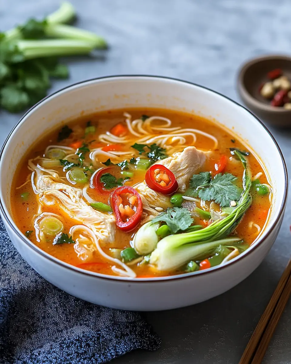 Peking-Suppe mit Hähnchen: Irresistibly Bold Comfort Food