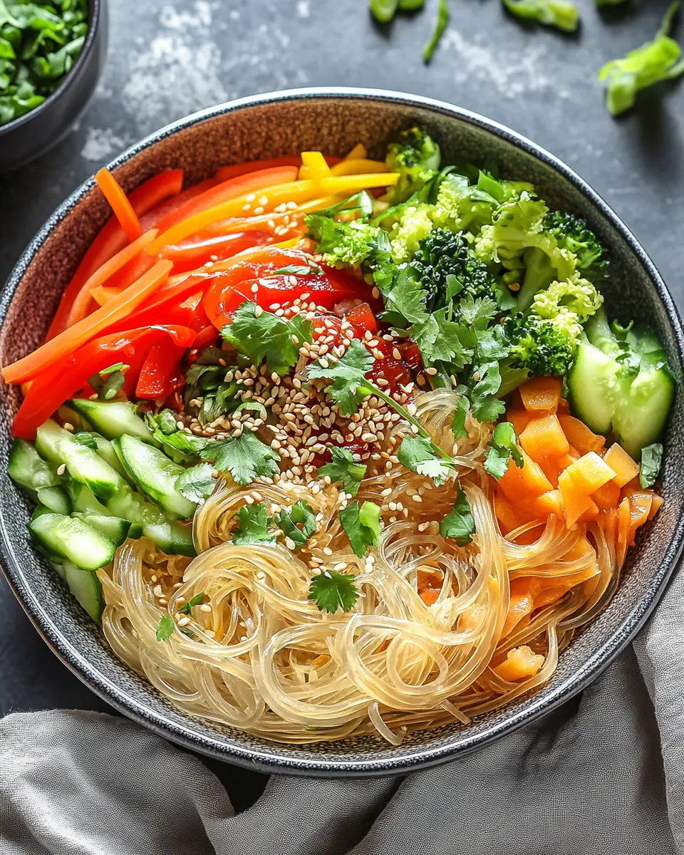 Asiatische Glasnudel-Bowl mit Sesam: Joyful & Flavor-Packed!