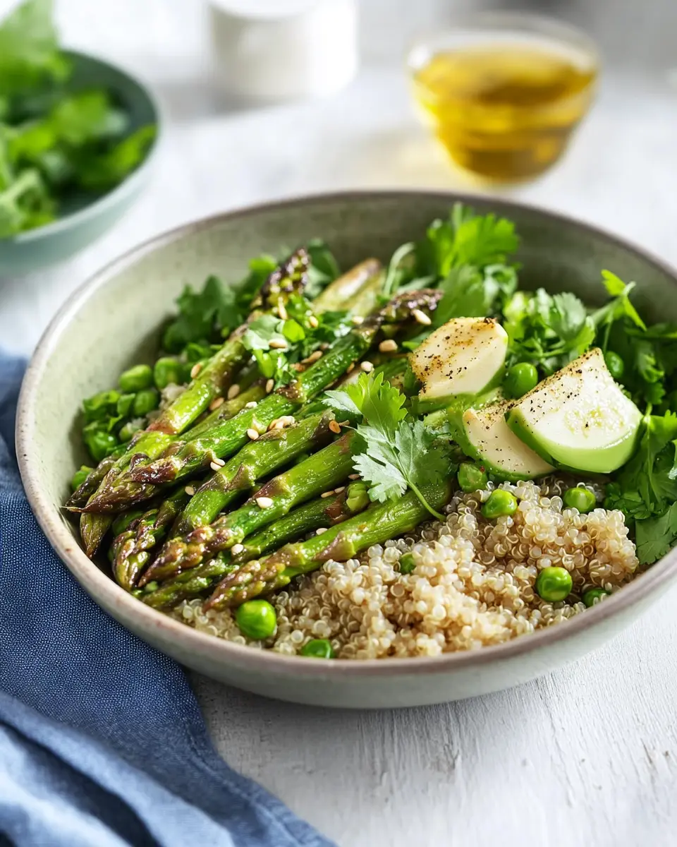 Green Quinoa Bowl mit Spargel: Easy, Fresh, and Flavor-Packed!
