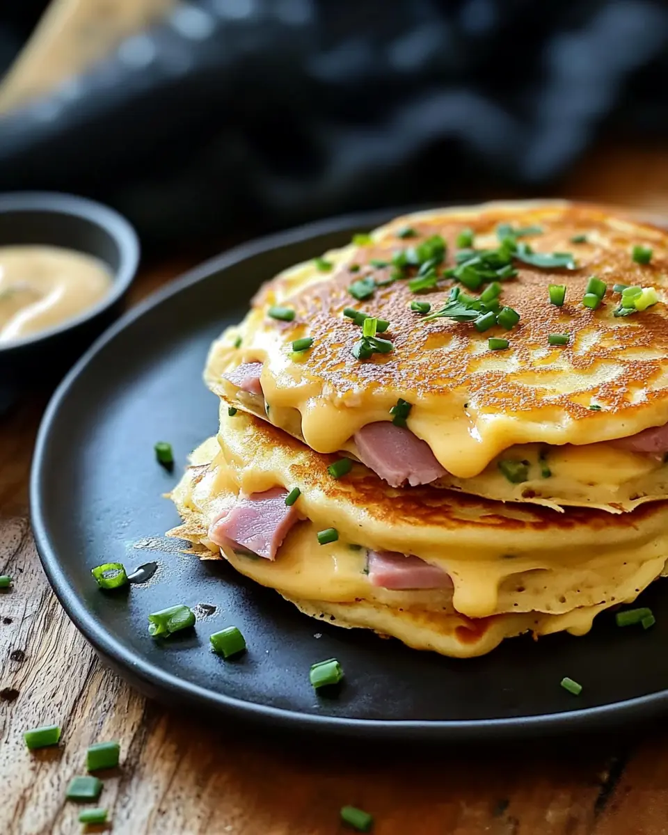 Pfannkuchen mit Käse und Schinken: Einfaches Rezept zum Verlieben