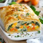 Vegetarischer Gemüsestrudel mit Blätterteig First Image First Image