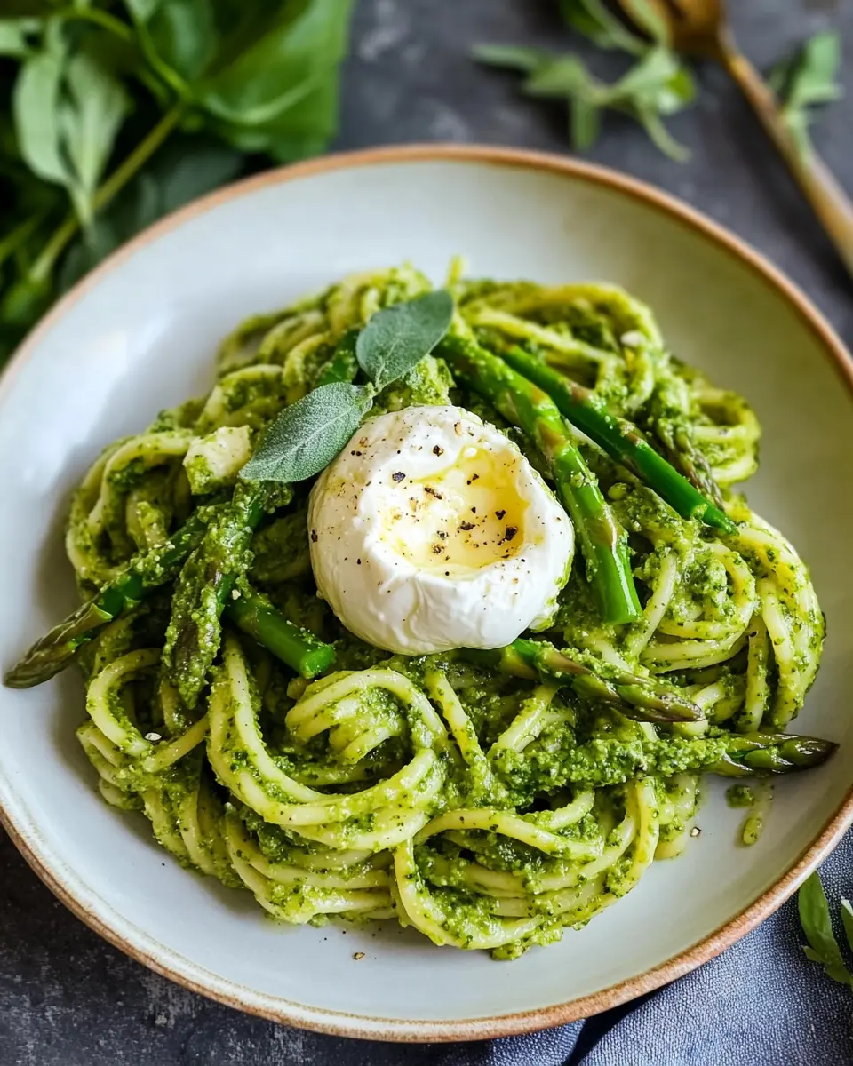 Pasta mit Bärlauchpesto: Indulge in Freshness with Burrata!