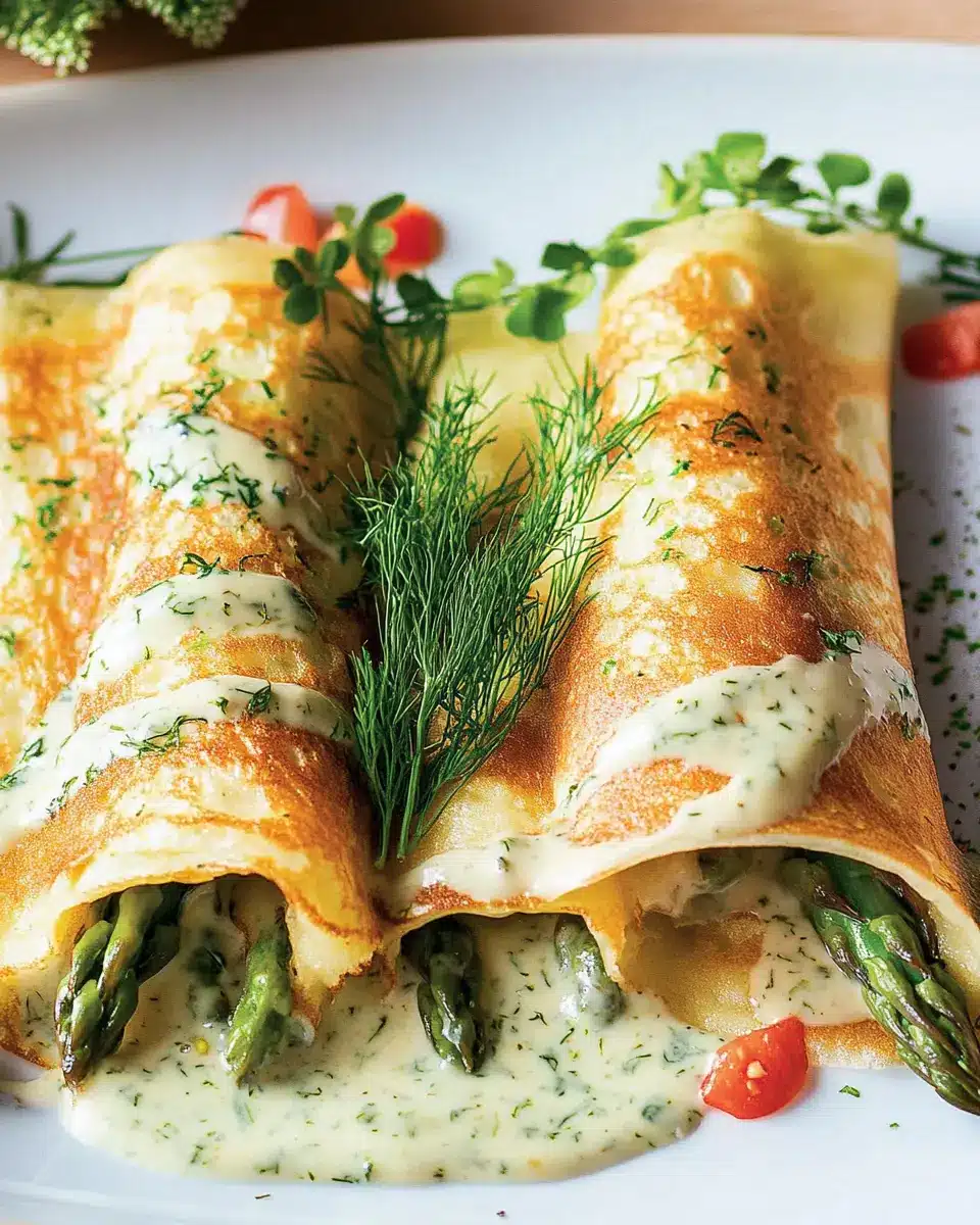 Spargel-Lachs-Crespelle: Irresistibly Creamy and Flavorful!