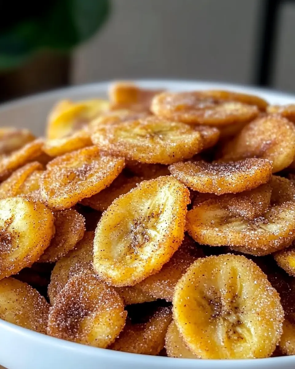 Zimt-Zucker-Bananenchips aus der Heißluftfritteuse: Irresistibly Crunchy Snack!