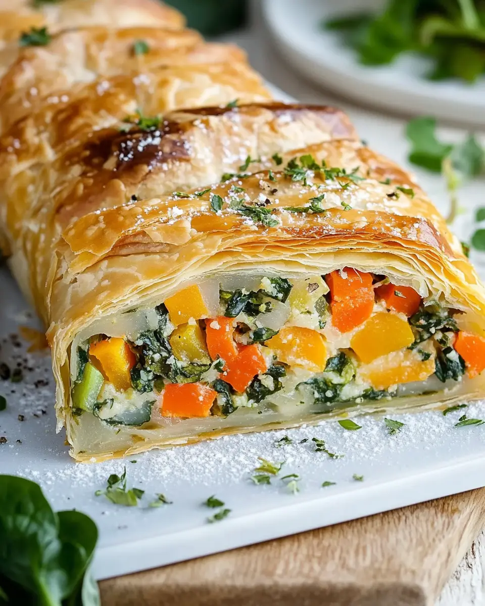 Vegetarischer Gemüsestrudel mit Blätterteig: Guilt-Free Goodness