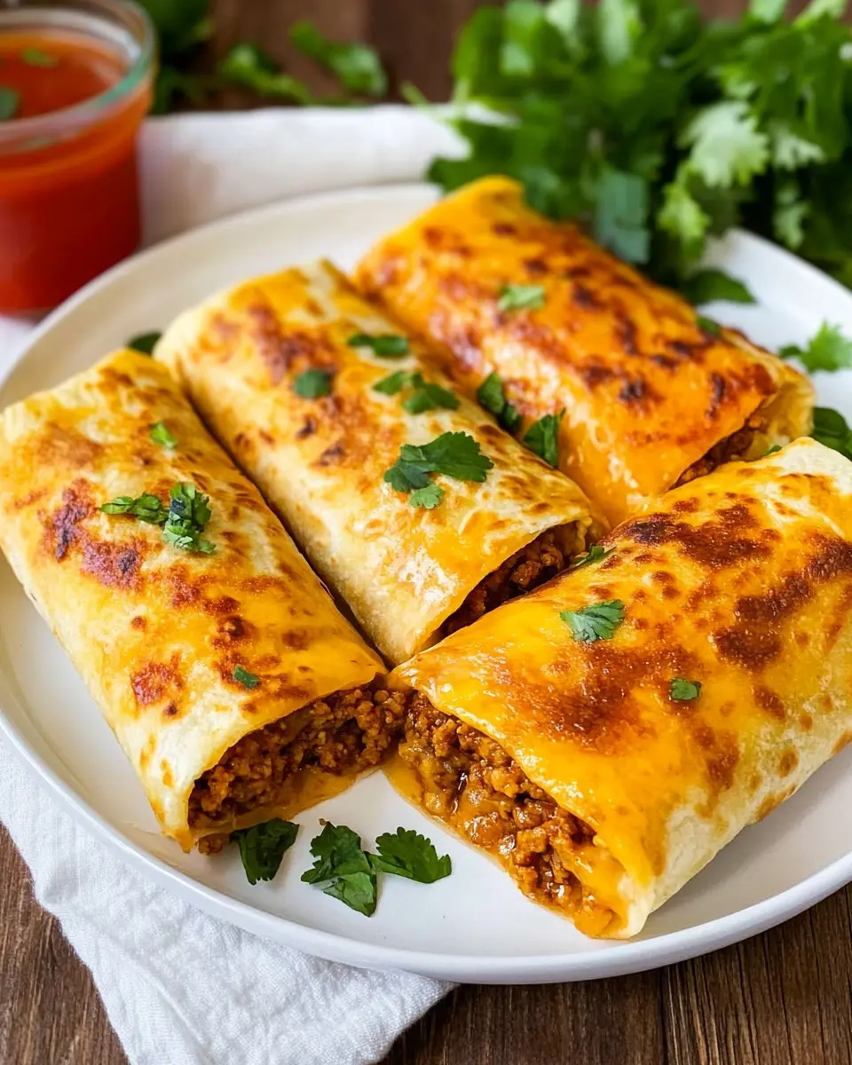 Knusprige Wraps mit Hackfleisch und Käse: Easy Weeknight Delight