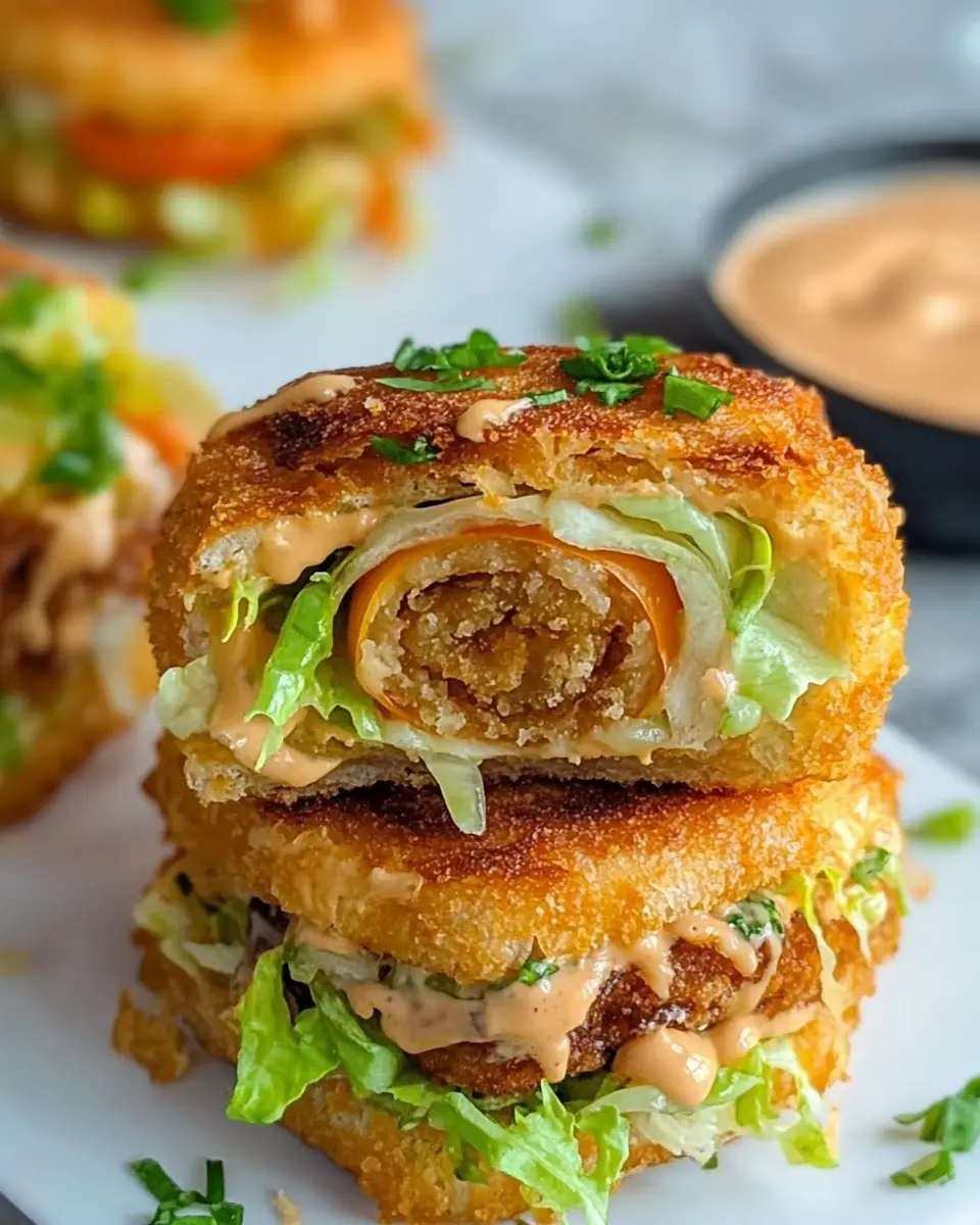 Knusprige Zwiebelrolle „Big Mac Style“ First Image First Image