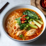 Peking-Suppe mit Hähnchen First Image First Image
