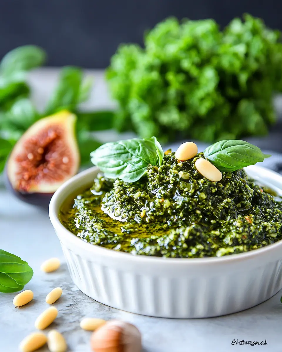 Grünkohl-Pesto mit Feige bringt Irresistible Flavor Bliss