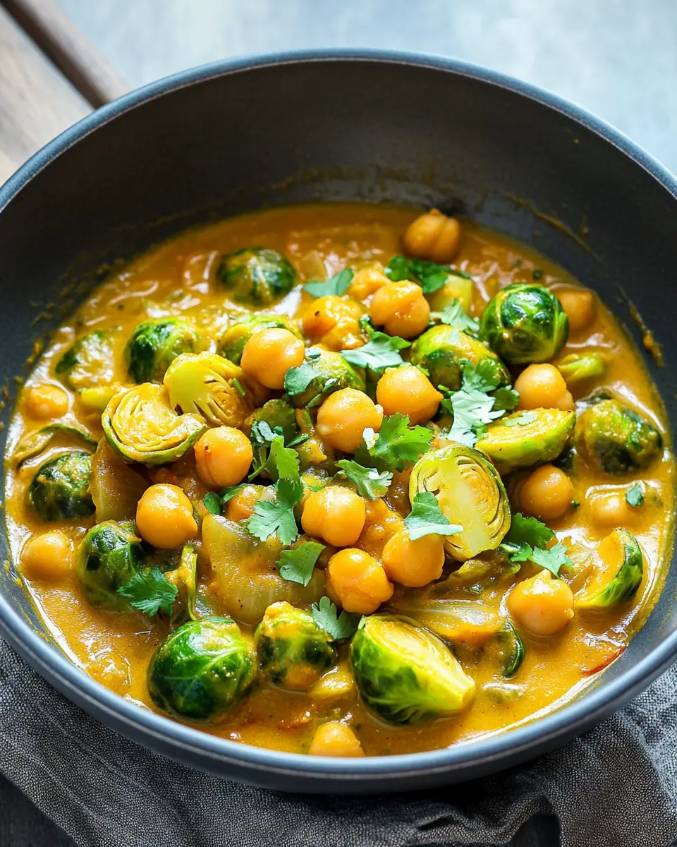 Rosenkohl-Curry mit Kichererbsen: Best Comfort Food Ever