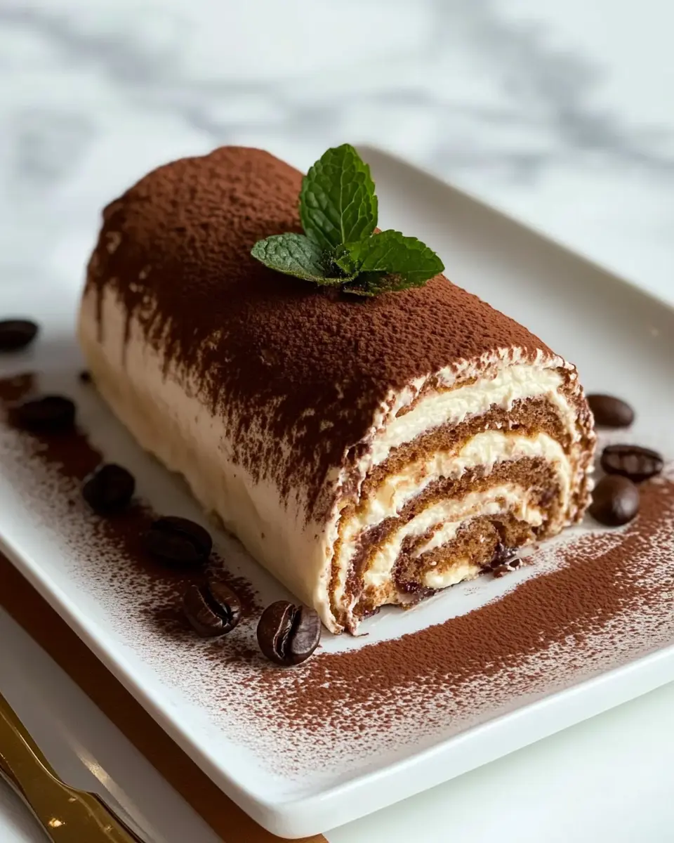 Tiramisu-Rolle ohne Backen: Irresistibly Creamy Delight