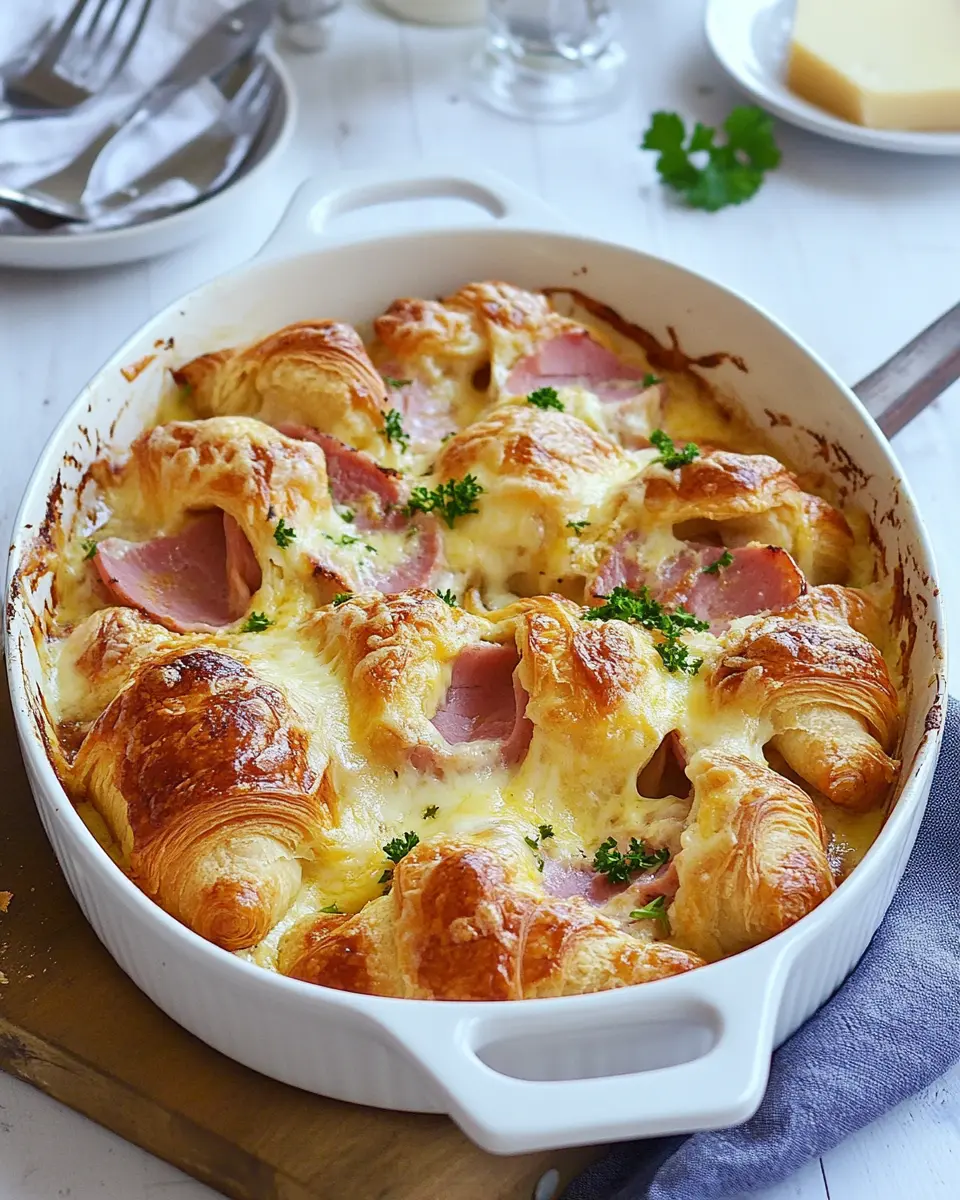 Schinken & Käse Croissant Auflauf First Image First Image