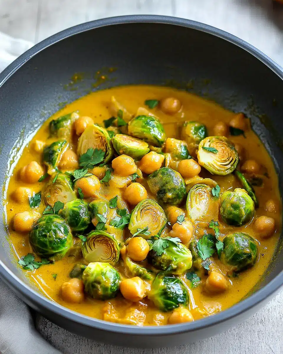 Rosenkohl-Curry mit Kichererbsen: Best Comfort Food Ever