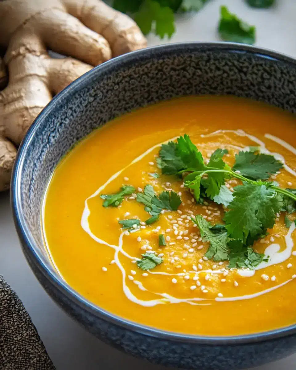 Möhren-Ingwer-Suppe mit Kokosmilch: The Best Cozy Comfort Soup