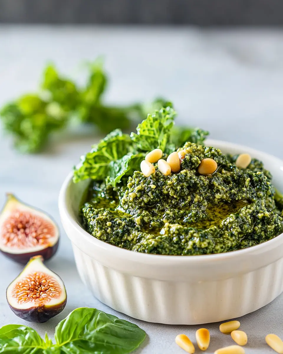 Grünkohl-Pesto mit Feige bringt Irresistible Flavor Bliss