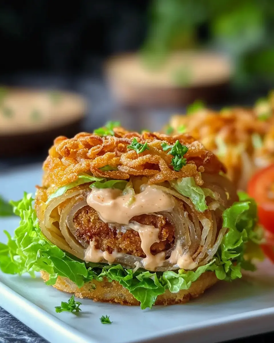 Knusprige Zwiebelrolle Big Mac Style: Irresistibly Crispy Delight