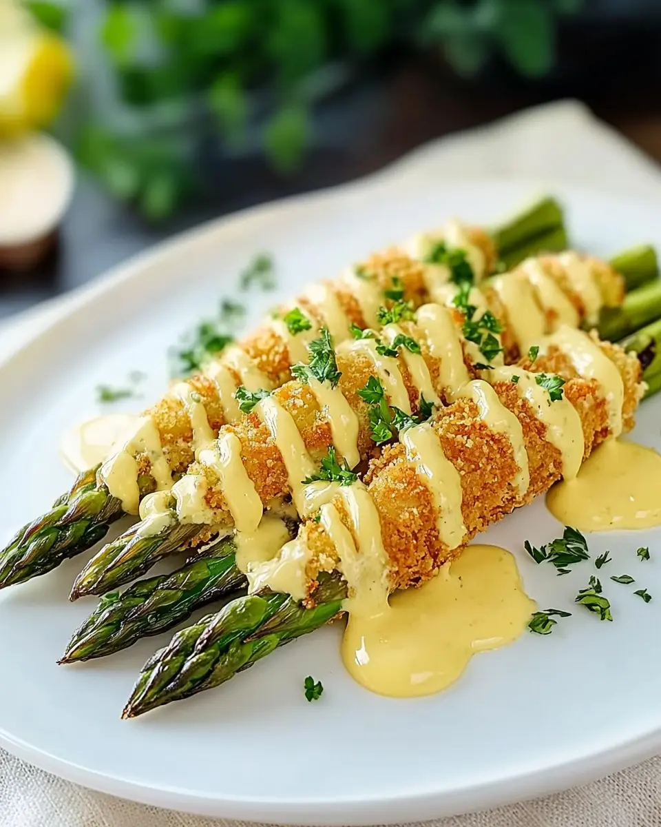Knuspriger Spargel mit Parmesan Panade und Sauce Hollandaise: The Best Home Treat!