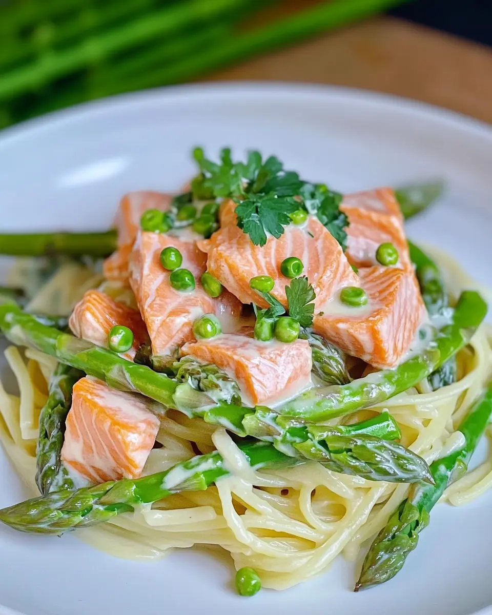 Spargel Pasta mit Lachs: Indulgent Comfort for Dinner Tonight