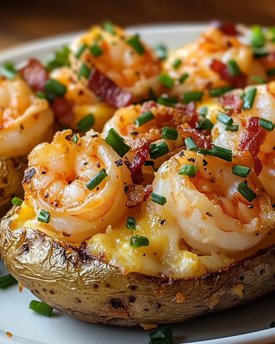 Herzhafte Loaded Shrimp Bacon Kartoffel: Irresistibly Comforting!