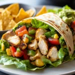 Hähnchen-Taco-Salat-Wraps First Image First Image