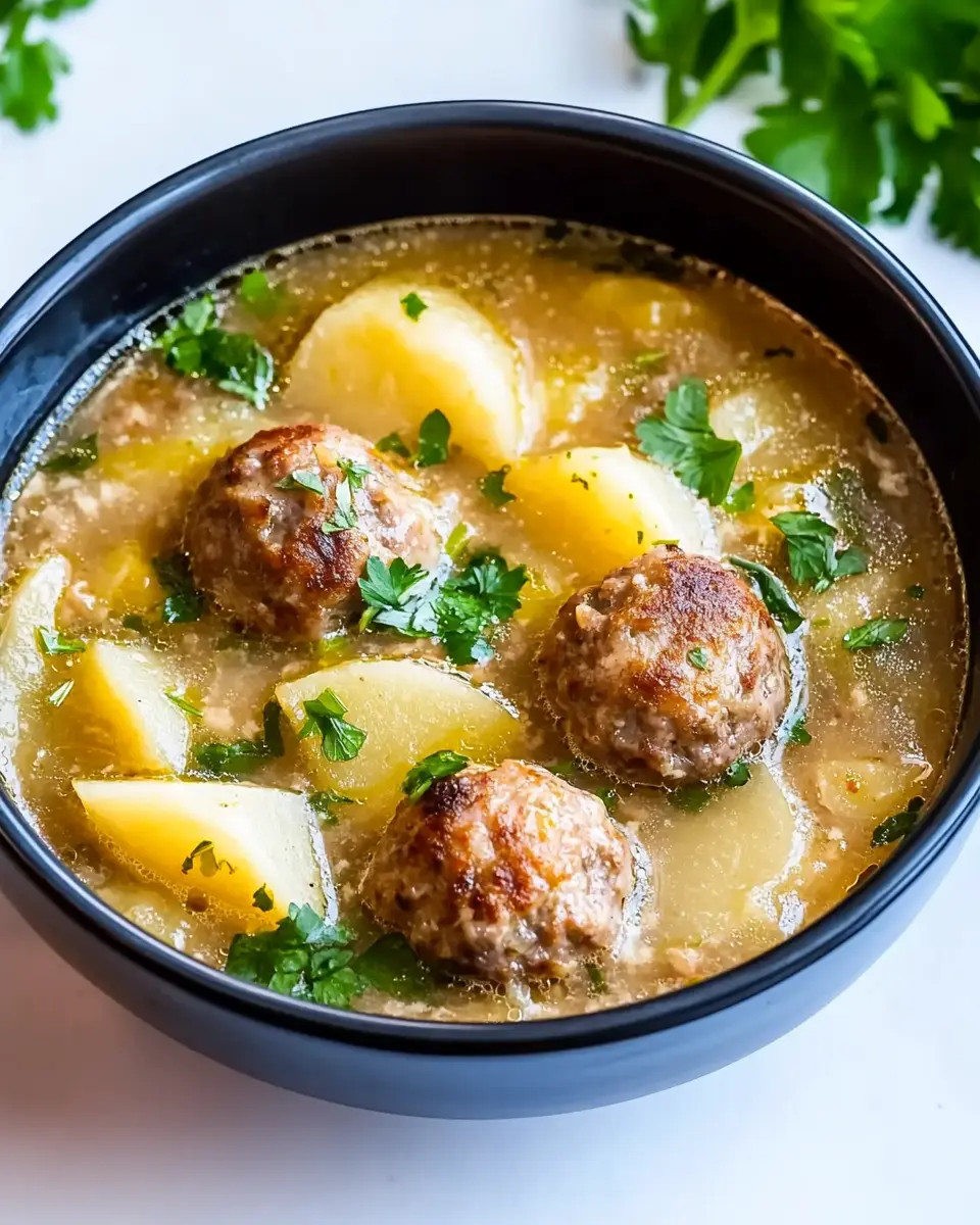 Eintopf mit Kohlrabi und Hackfleischbällchen: Cozy Comfort Bowl