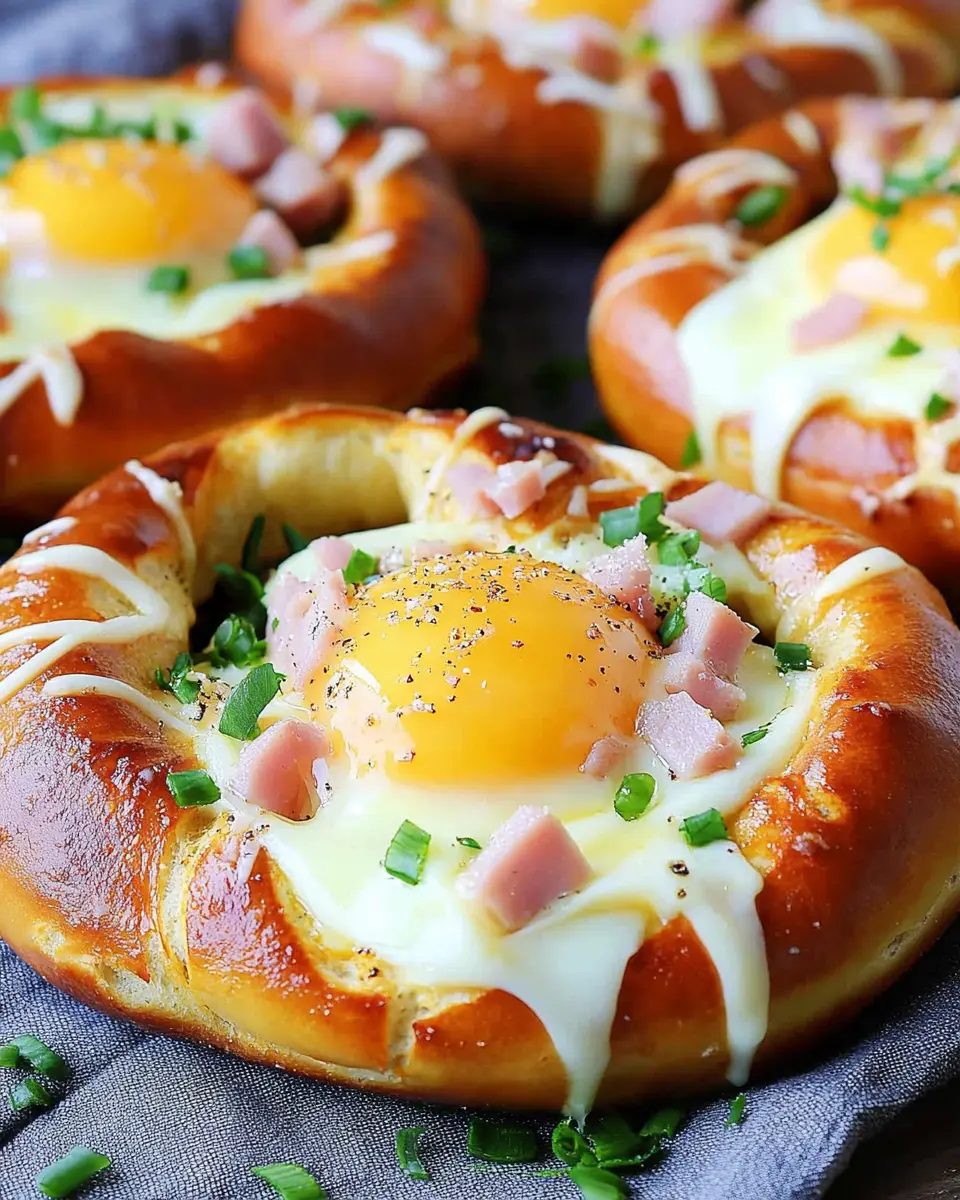 Überbackene Brezeln mit Ei: Indulgent Cheese & Ham Delight 5