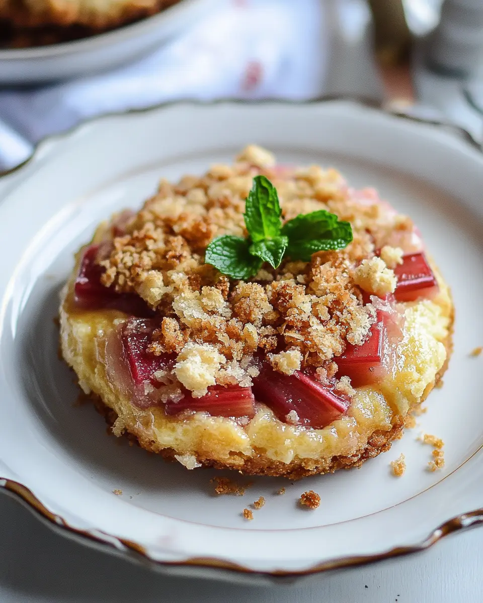 Streuseltaler mit Rhabarber: Irresistibly Light and Fruity Delight