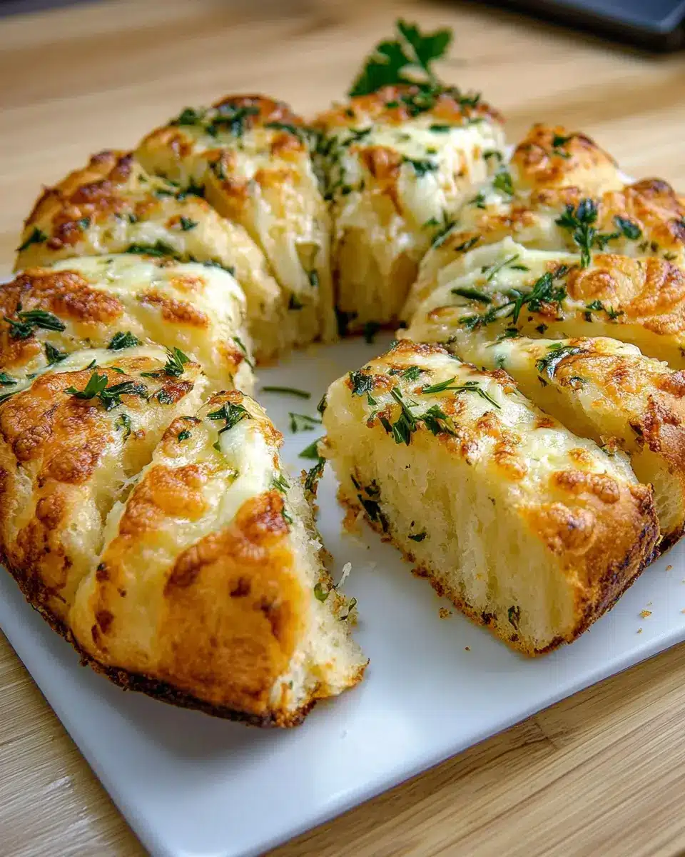 Knoblauch-Zupfbrot mit Käse First Image First Image